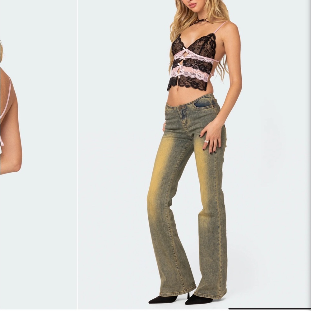 new edikted cara lace open back top - Picture 5 of 8